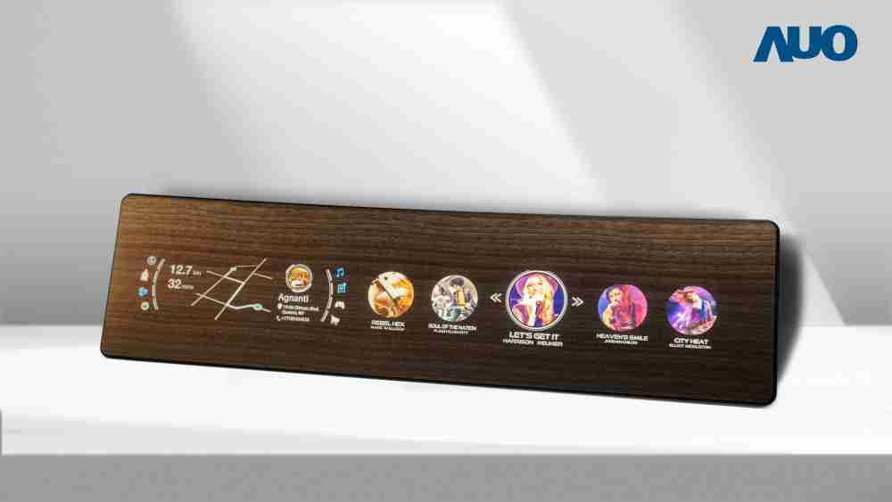 NG大舞台研发全球最高穿透度达80%的AmLED木纹显示器，，，，可于使用时呈现高亮度、、、、清晰可见的信息，，，并在不使用时回归为单纯的饰板，，节能兼具美观